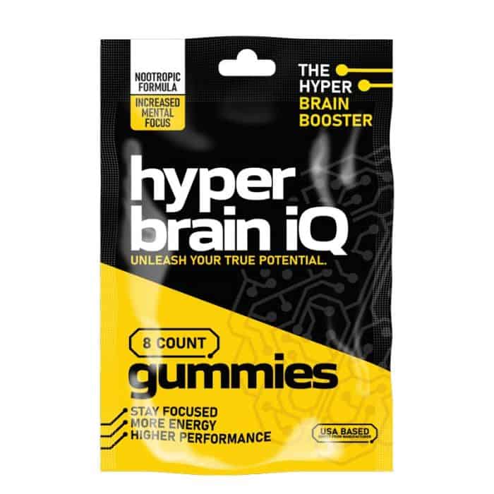 Hyper Brain iQ Focus Gummies pack