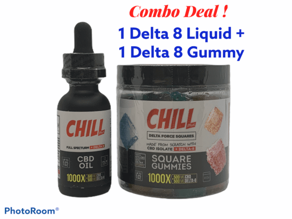 CHILL Delta 8 THC Combo Liquid + Gummy