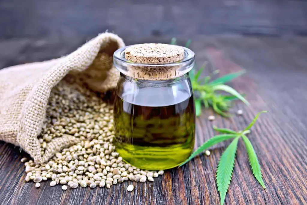 Hemp leaves and extract