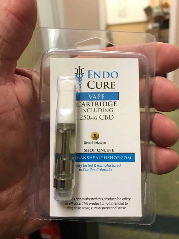 Endocure Vape Cartridge (250mg, Natural Flavor)