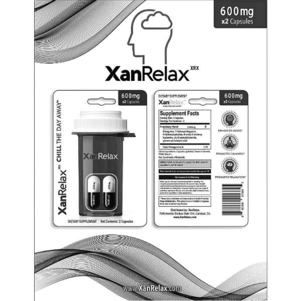 XanRelax Package and Ingredients